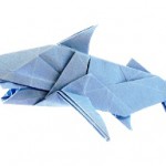акула оригами